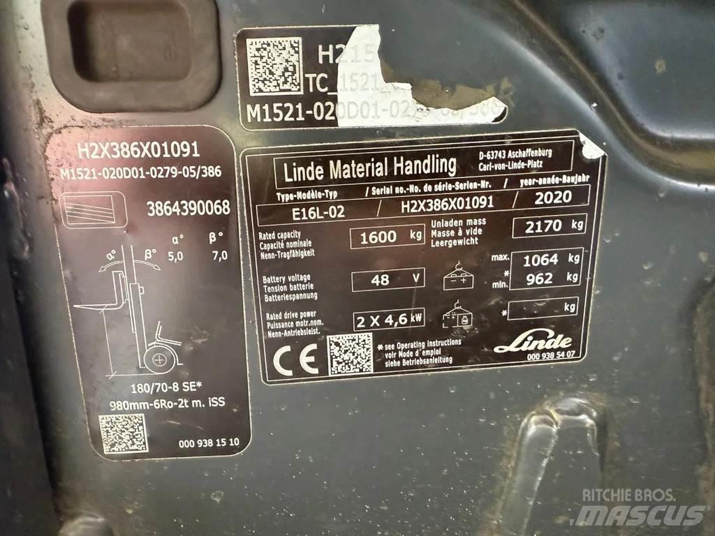 Linde E16L-02 Heftrucks overige