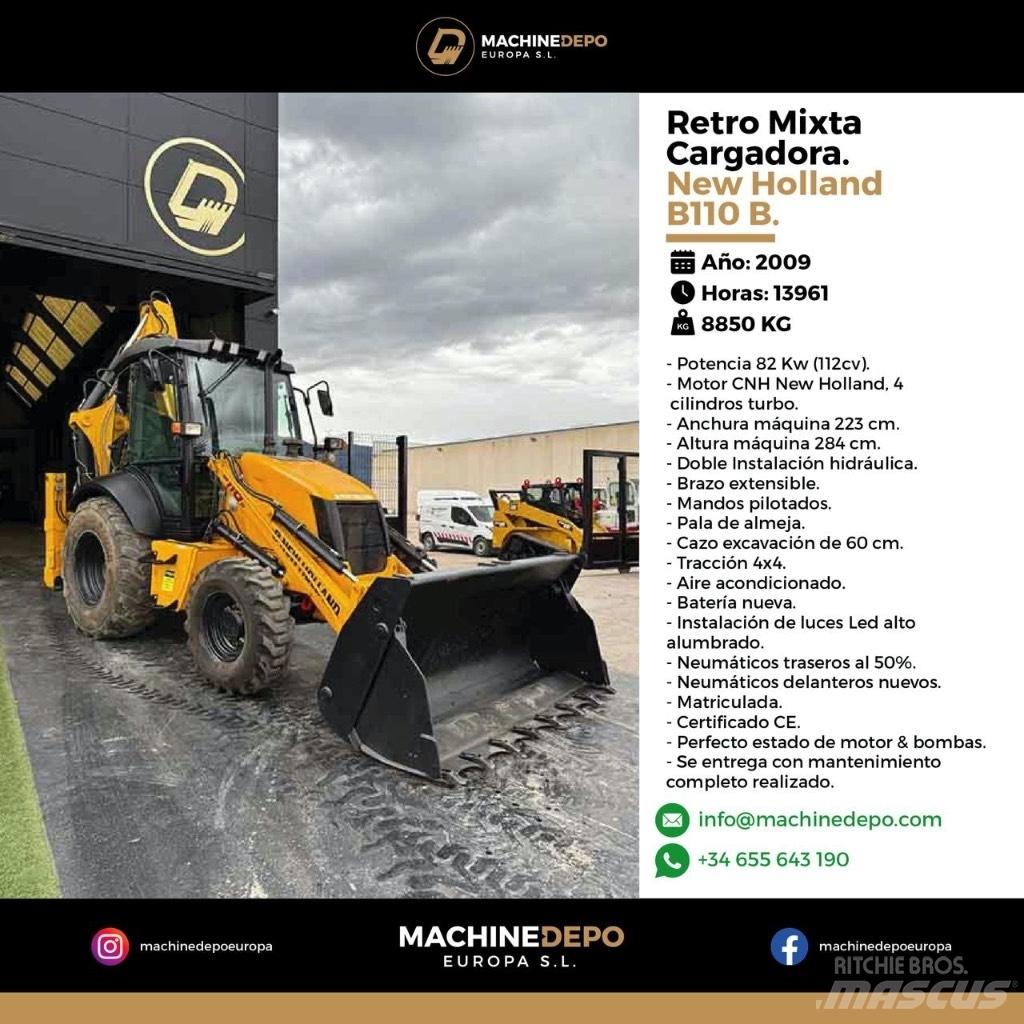 New Holland B 110 B Graaf-laadcombinaties