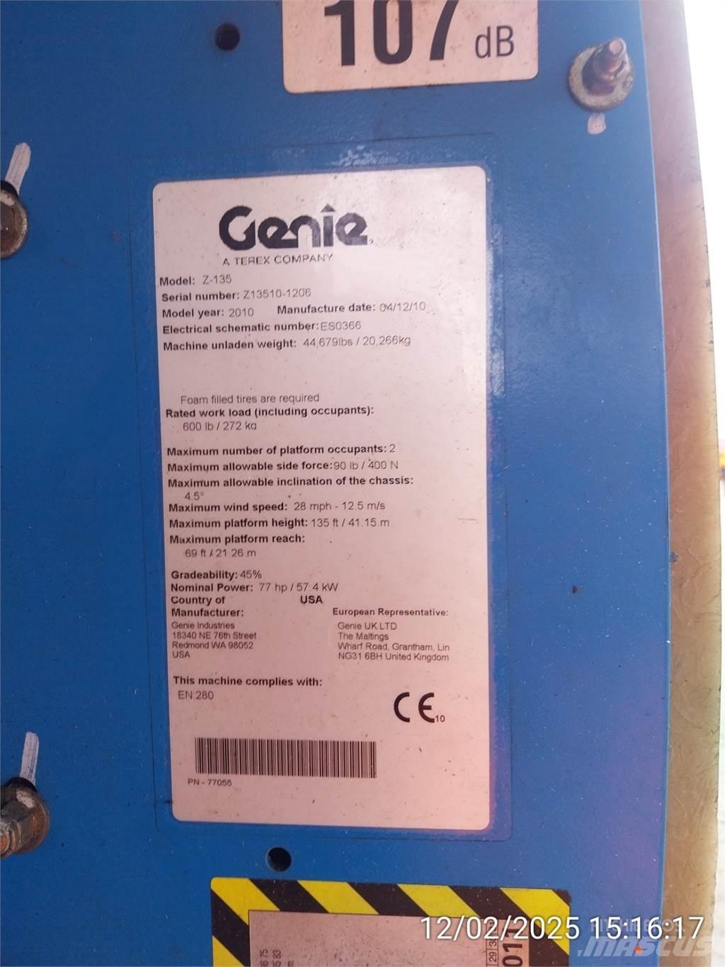 Genie Z135/70 Knikarmhoogwerkers