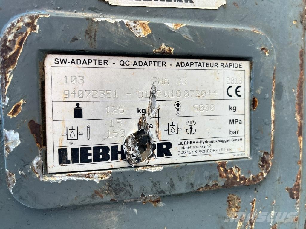 Liebherr SW33 Snelkoppelingen
