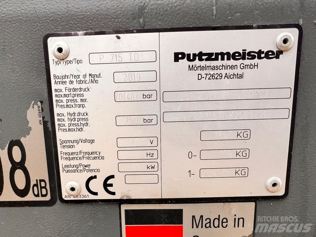 Putzmeister P 715 TD Betonpomptrucks