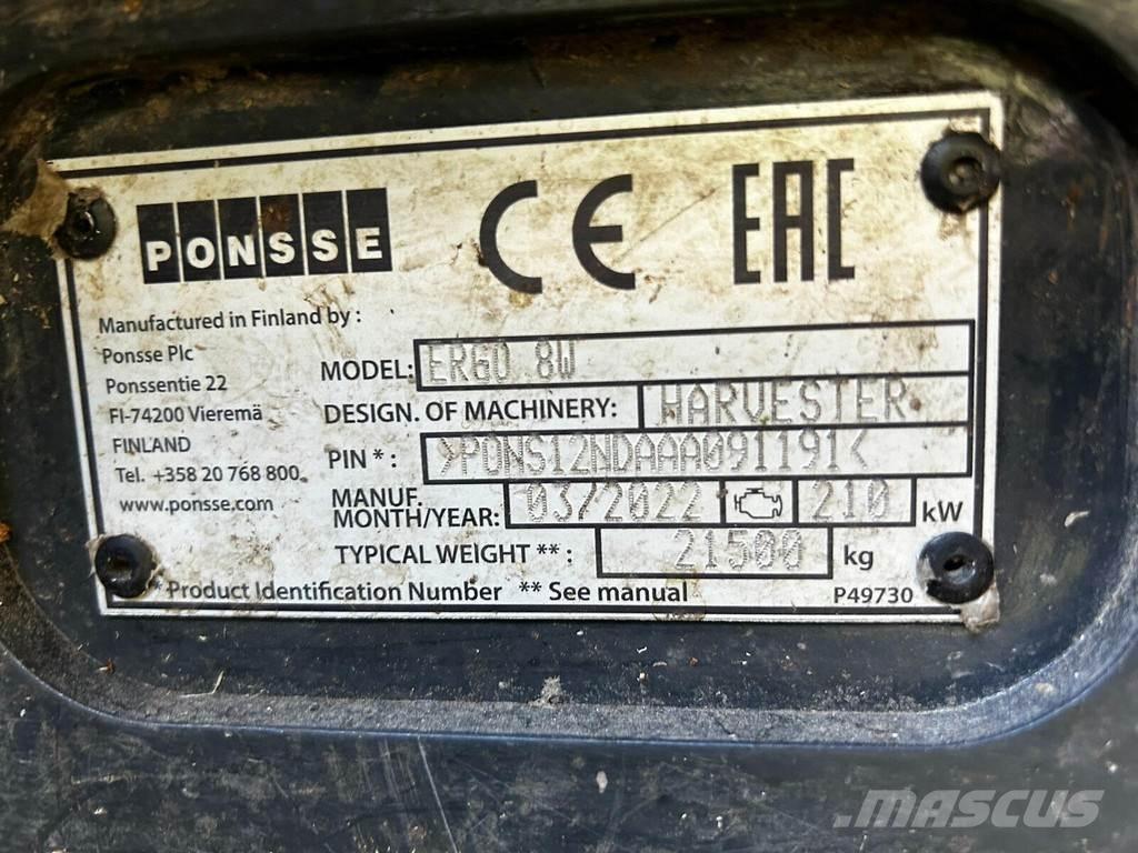 Ponsse Ergo 8W Harvesters