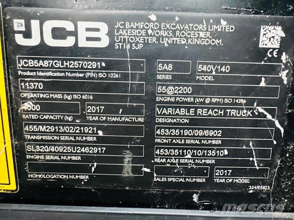 JCB 540-140 Verreikers