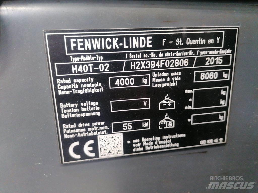Linde H40T-02 LPG heftrucks