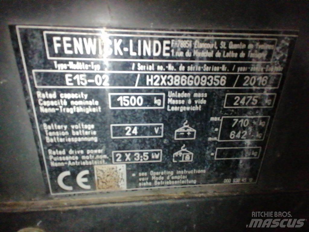 Linde E15-02 Elektrische heftrucks
