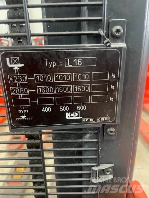 Linde L16 Meeloop stapelaar