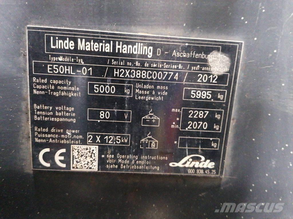 Linde E50HL-01 Elektrische heftrucks