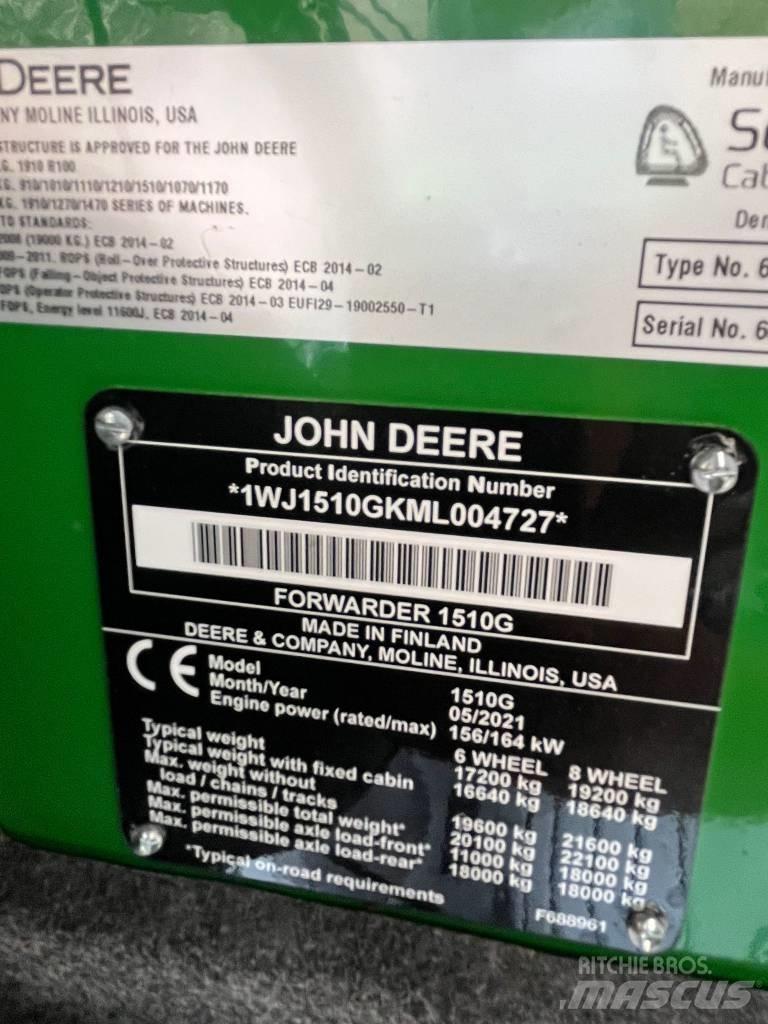 John Deere 1510 G Uitrijwagens