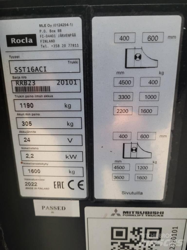 Rocla SST 16 ACI Zelfrijdende stapelaars