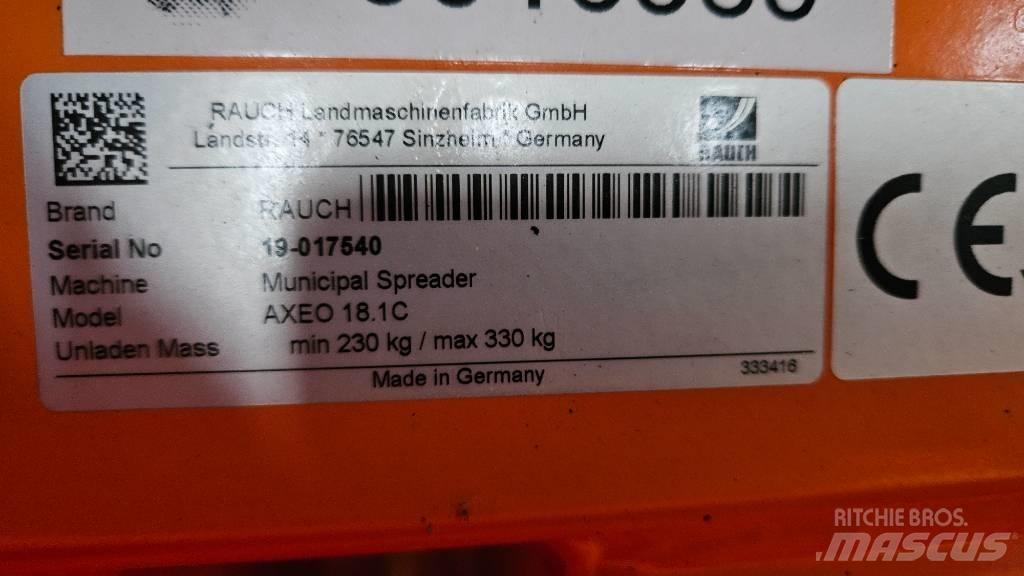 Rauch Axeo 18.1C Zand- en zoutstrooimachines