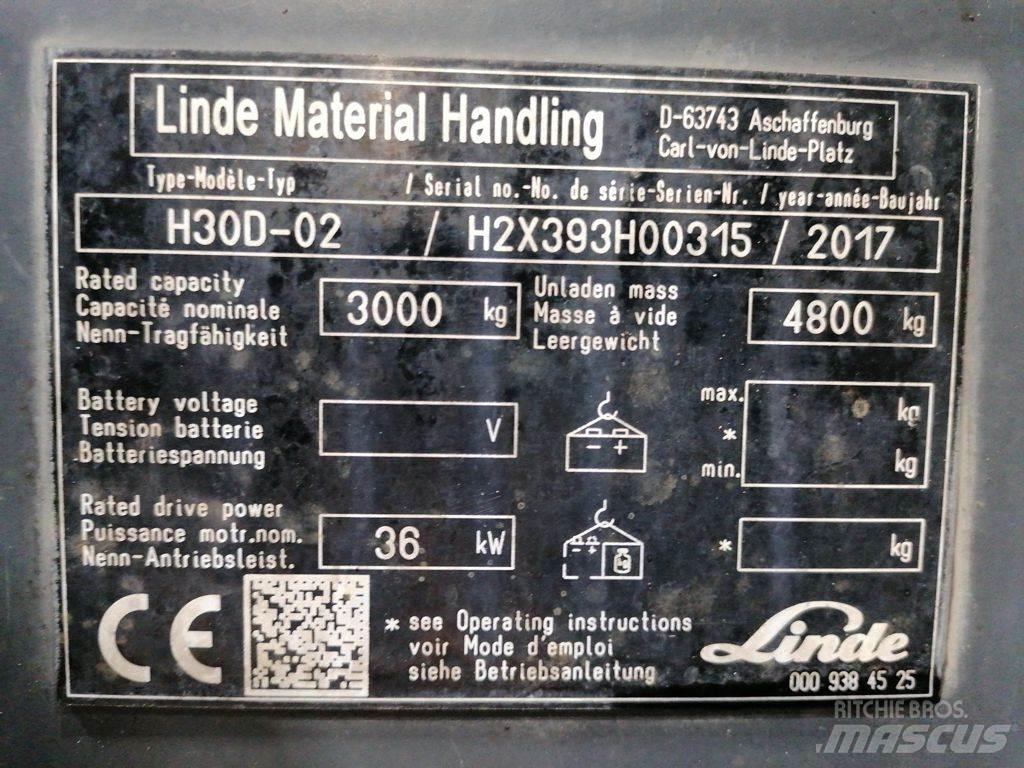 Linde H30D-02 Diesel heftrucks