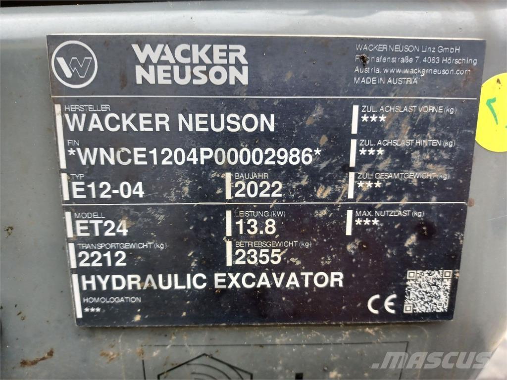 Wacker Neuson ET24 Rupsgraafmachines