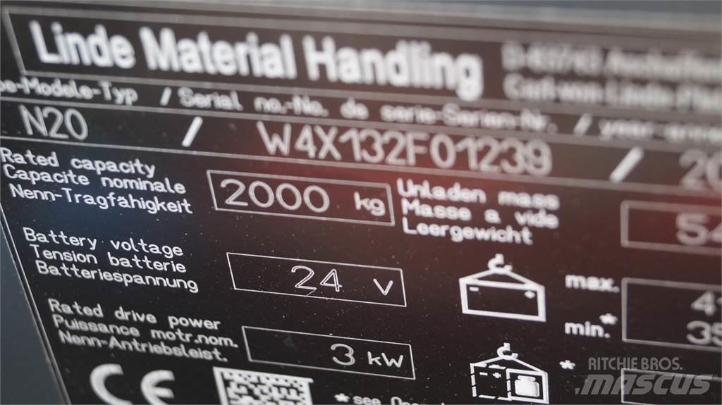 Linde N20 kurz Orderpicker voor laag niveau