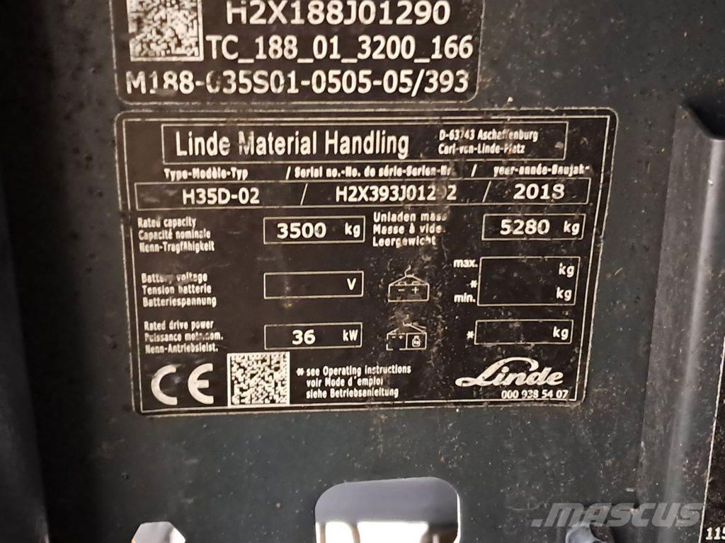Linde H35D-02 Diesel heftrucks