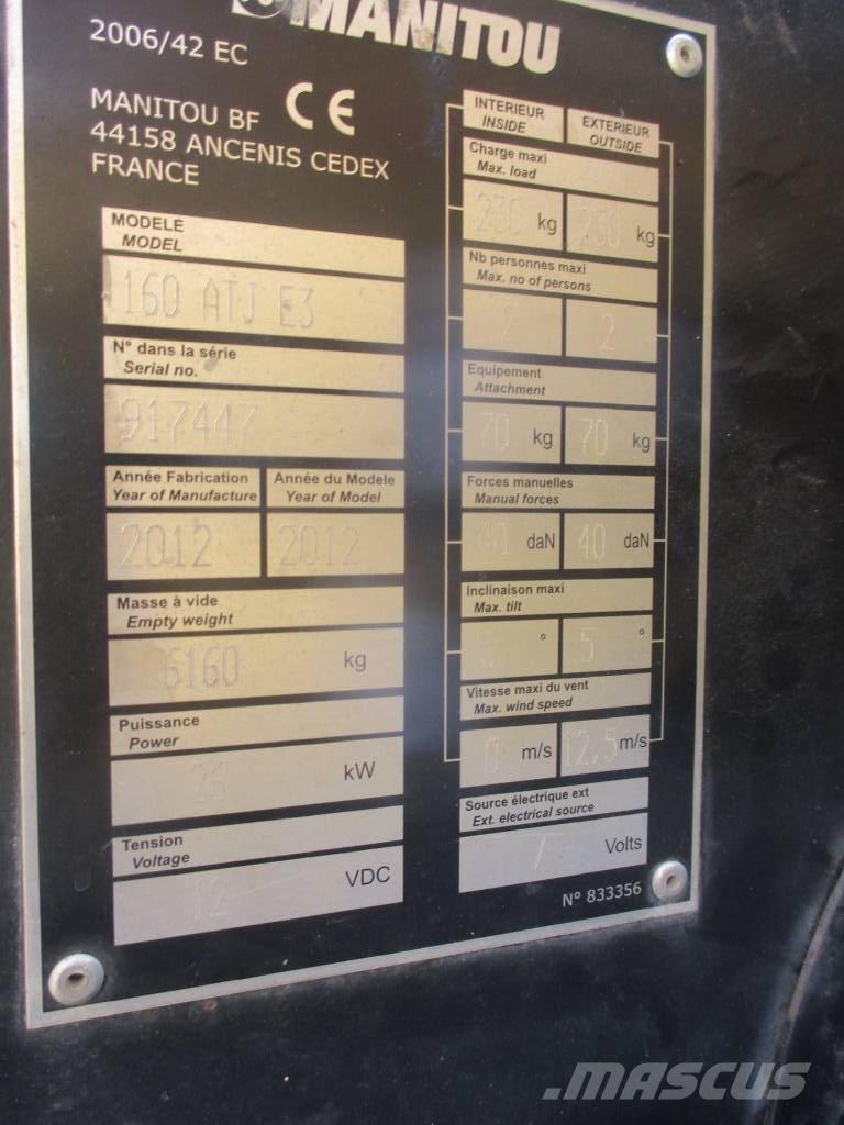 Manitou 160 ATJ Knikarmhoogwerkers