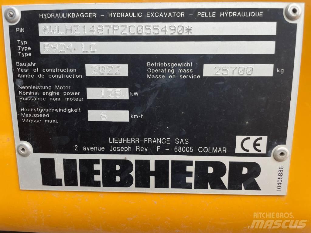 Liebherr R924 G8 Rupsgraafmachines