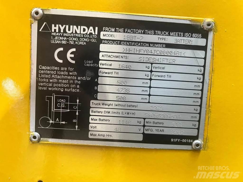 Hyundai 18BT-7 Elektrische heftrucks