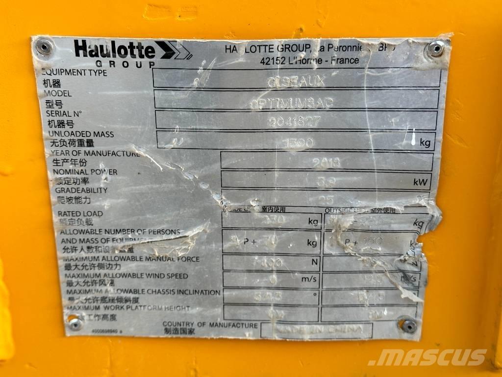 Haulotte OPTIMUM 8 Schaarhoogwerkers
