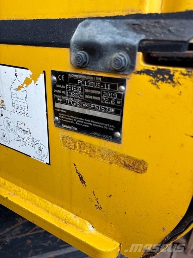 Komatsu PC 138 US-11 Rupsgraafmachines