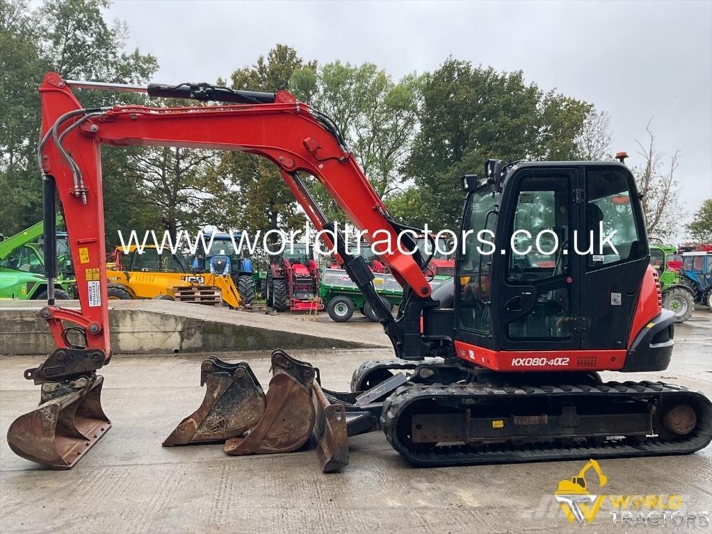 Kubota KX 080-4 Midigraafmachines 7t - 12t