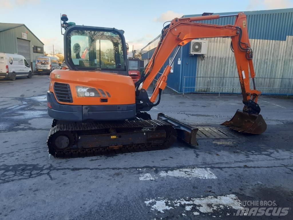 Doosan DX 63-3 Rupsgraafmachines