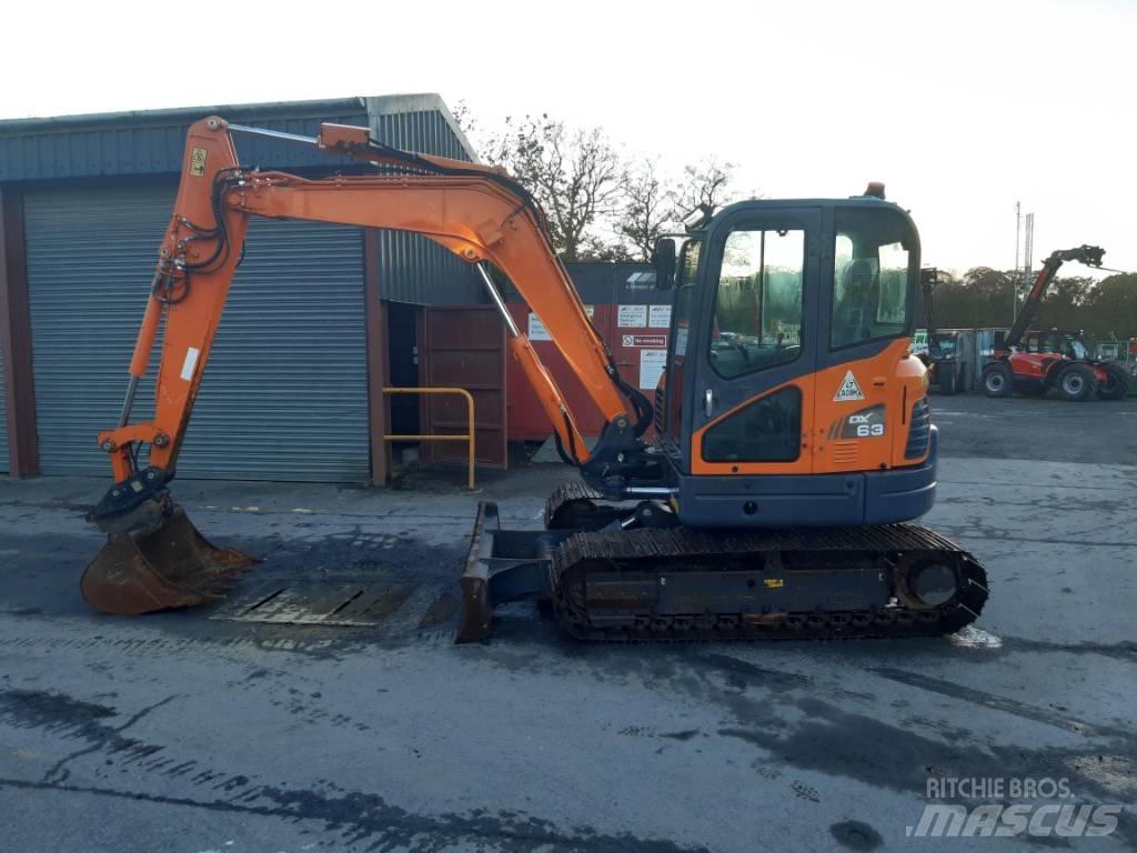 Doosan DX 63-3 Rupsgraafmachines