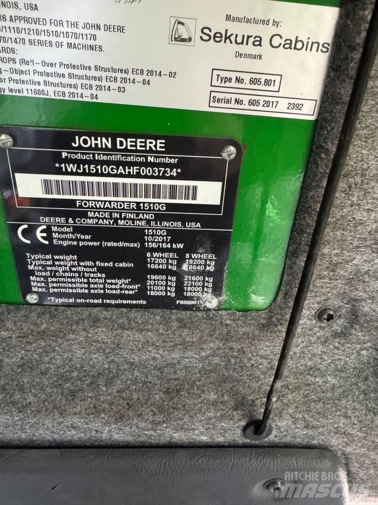 John Deere 1510G Uitrijwagens
