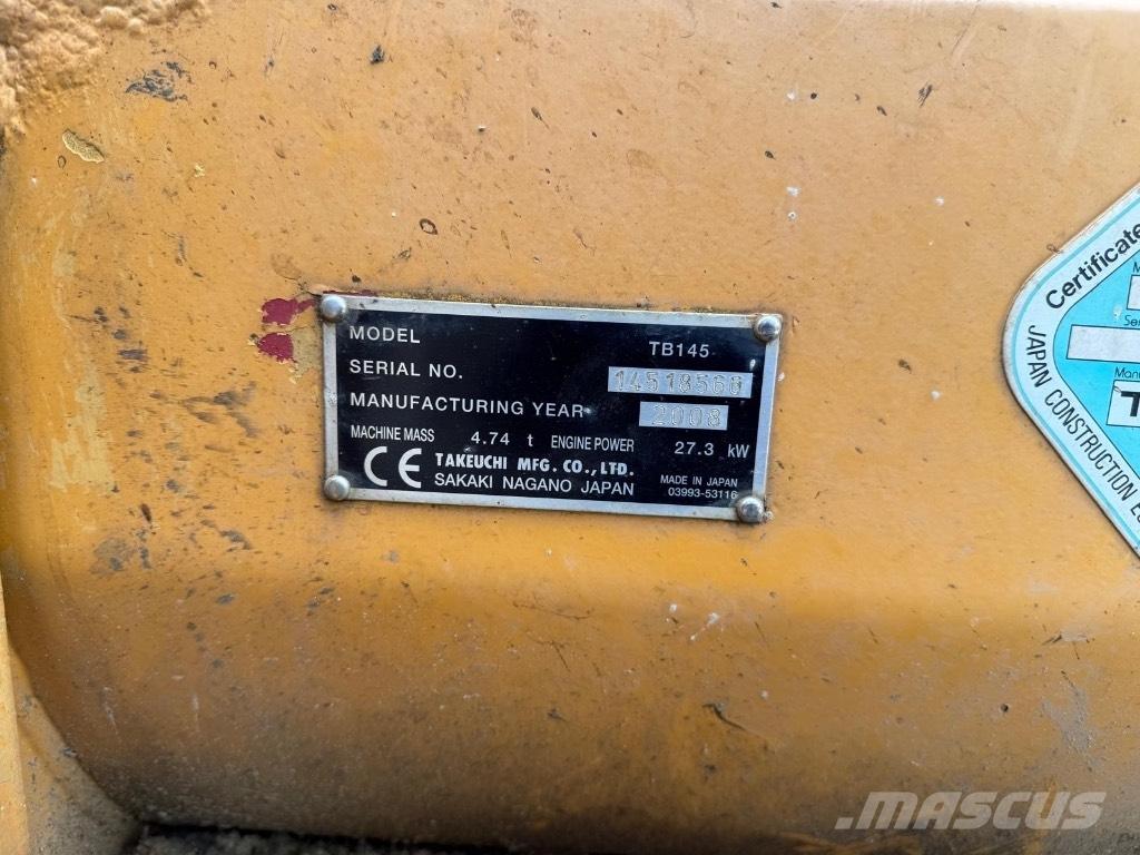 Takeuchi TB 145 Minigraafmachines < 7t