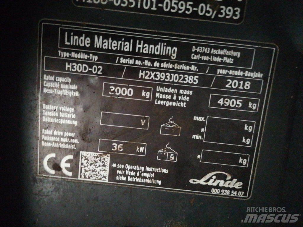 Linde H30D-02 Diesel heftrucks