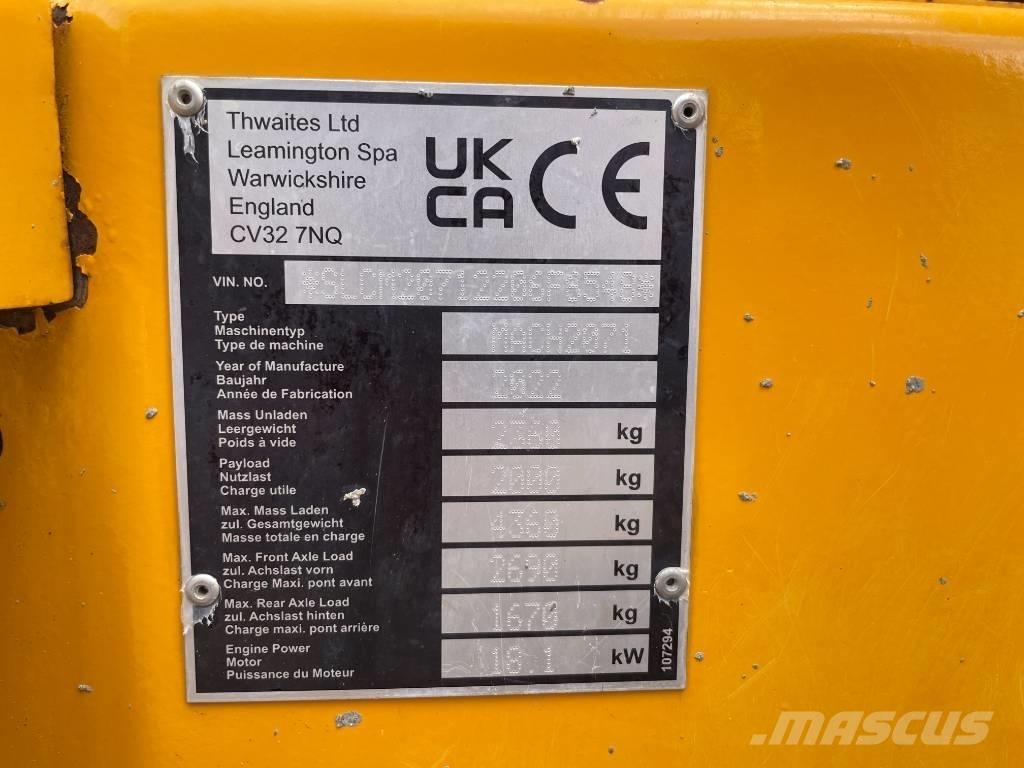 Thwaites MACH2071 Mini Dumpers