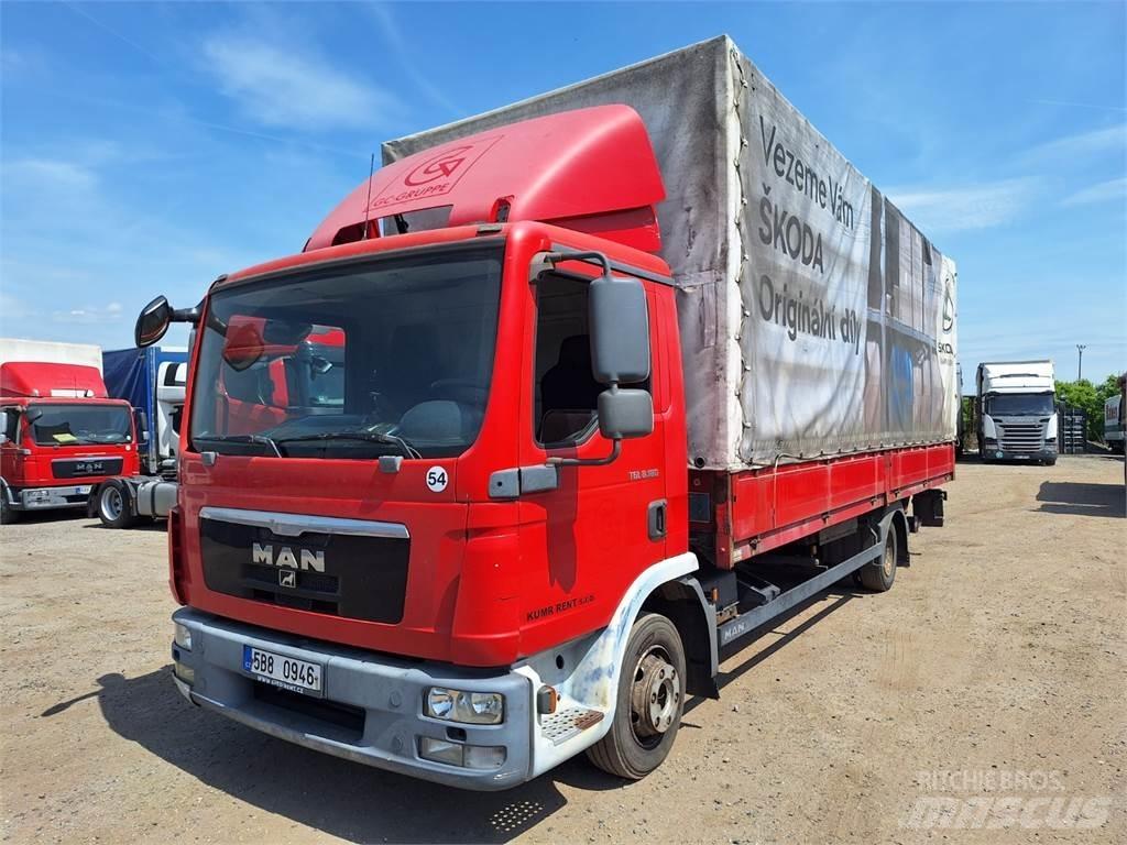 MAN TGL 8.180 Platte bakwagens