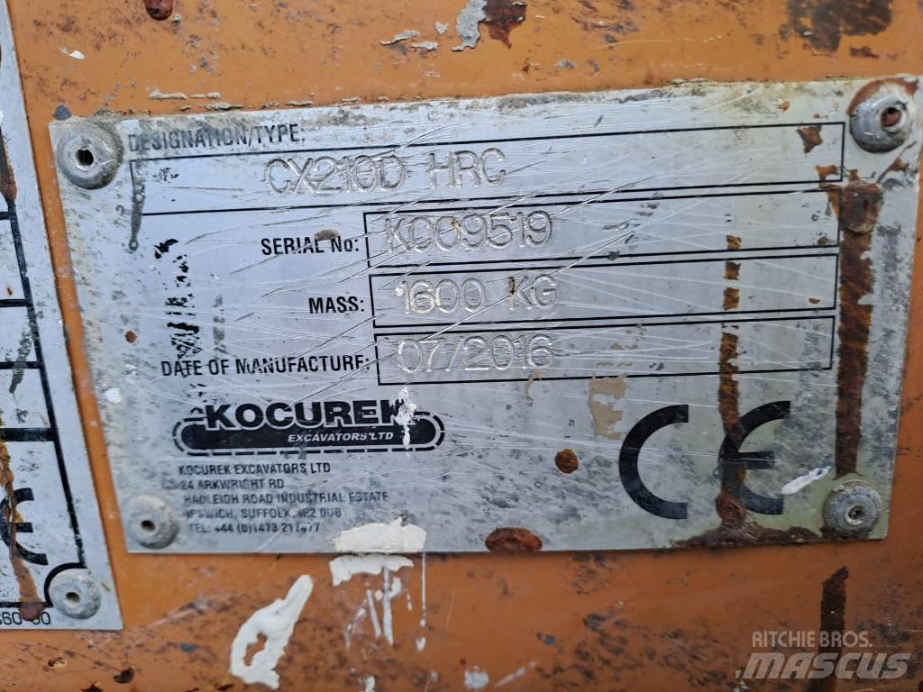 CASE CX 210 D Rupsgraafmachines