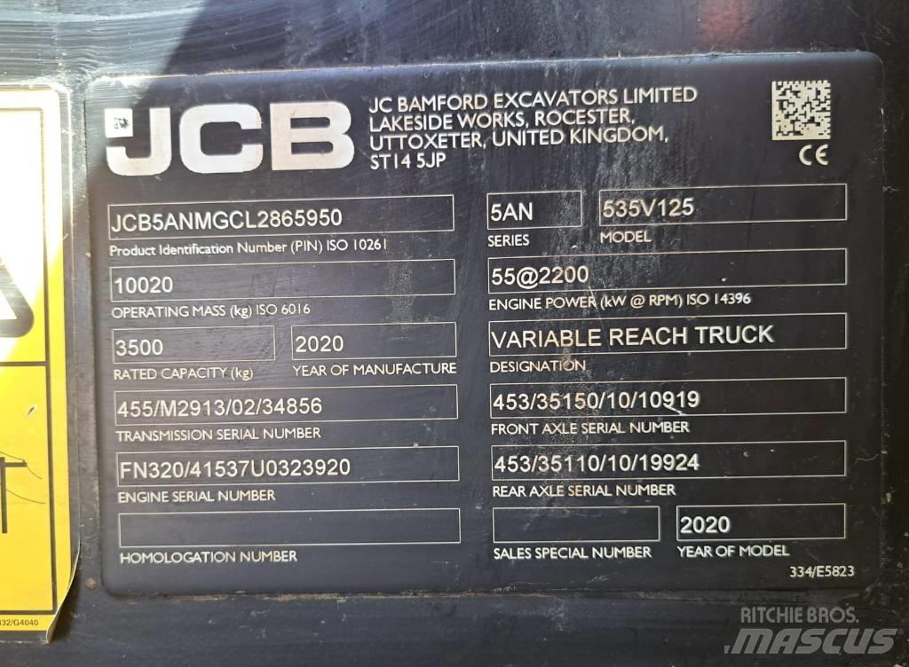 JCB 535 V 125 Verreikers