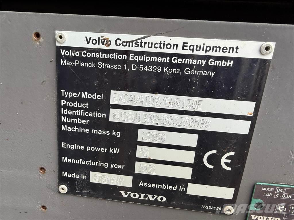 Volvo EWR130E Wielgraafmachines