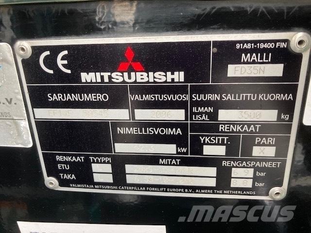 Mitsubishi FD35N Diesel heftrucks