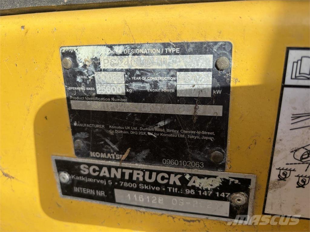 Komatsu PC240LC-11 Rupsgraafmachines