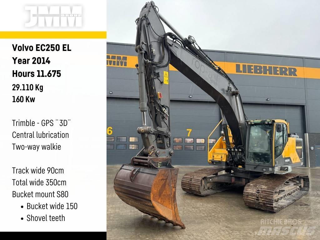 Volvo EC 250 EL Rupsgraafmachines