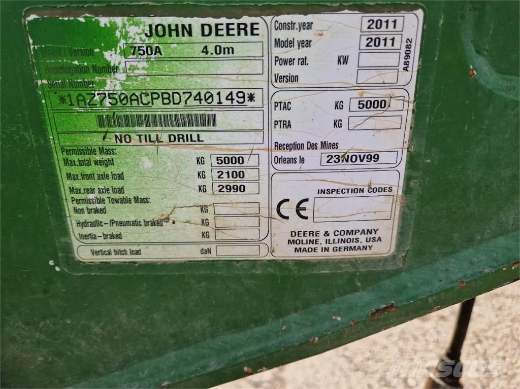 John Deere 750 A Zaaicombinaties