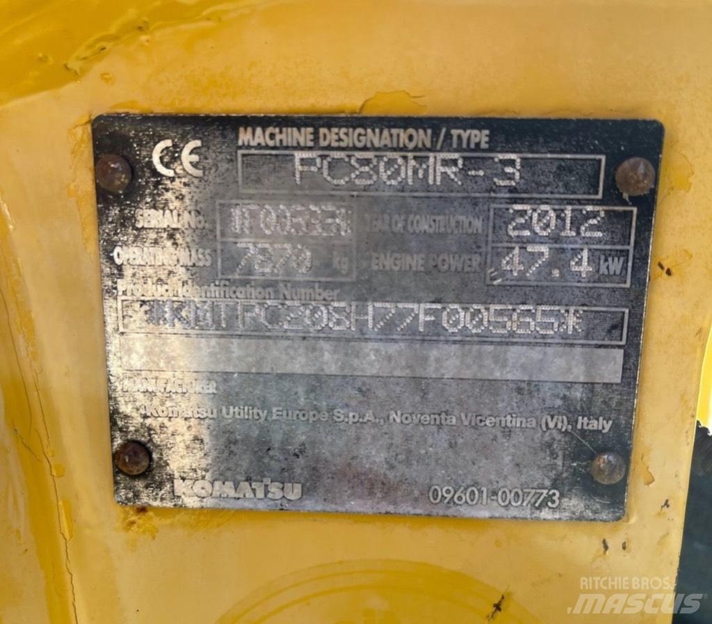 Komatsu PC 80 MR-3 Midigraafmachines 7t - 12t