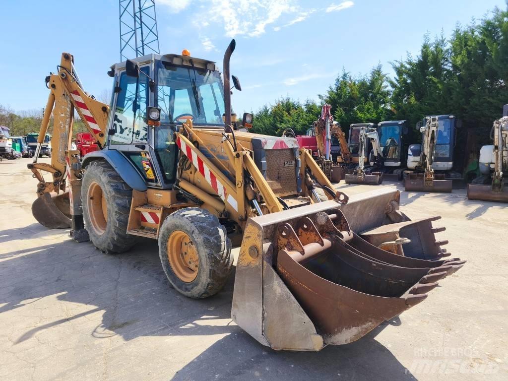 CASE 580 K Turbo Graaf-laadcombinaties