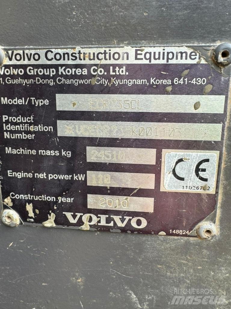 Volvo ECR 235 C L Rupsgraafmachines
