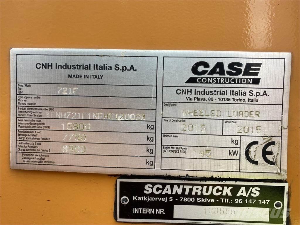 CASE 721F Wielladers