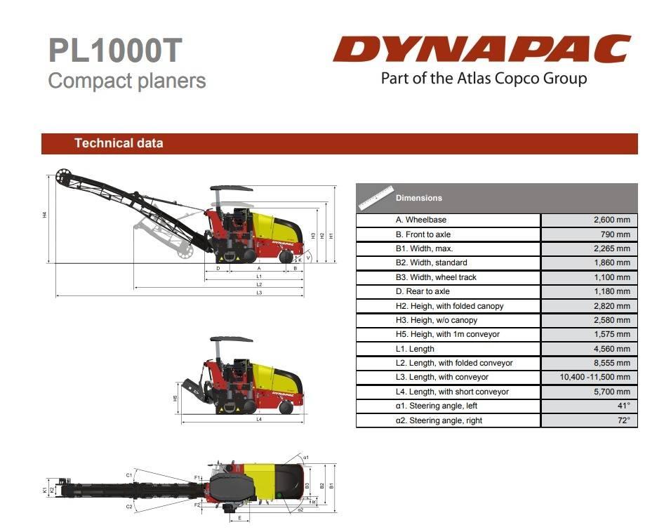 Dynapac PL1000T Asfaltfrezen