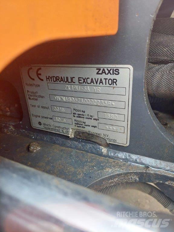 Hitachi ZX 19 U-5 Minigraafmachines < 7t