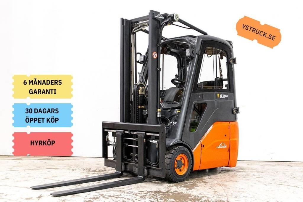 Linde E 16 Elektrische heftrucks