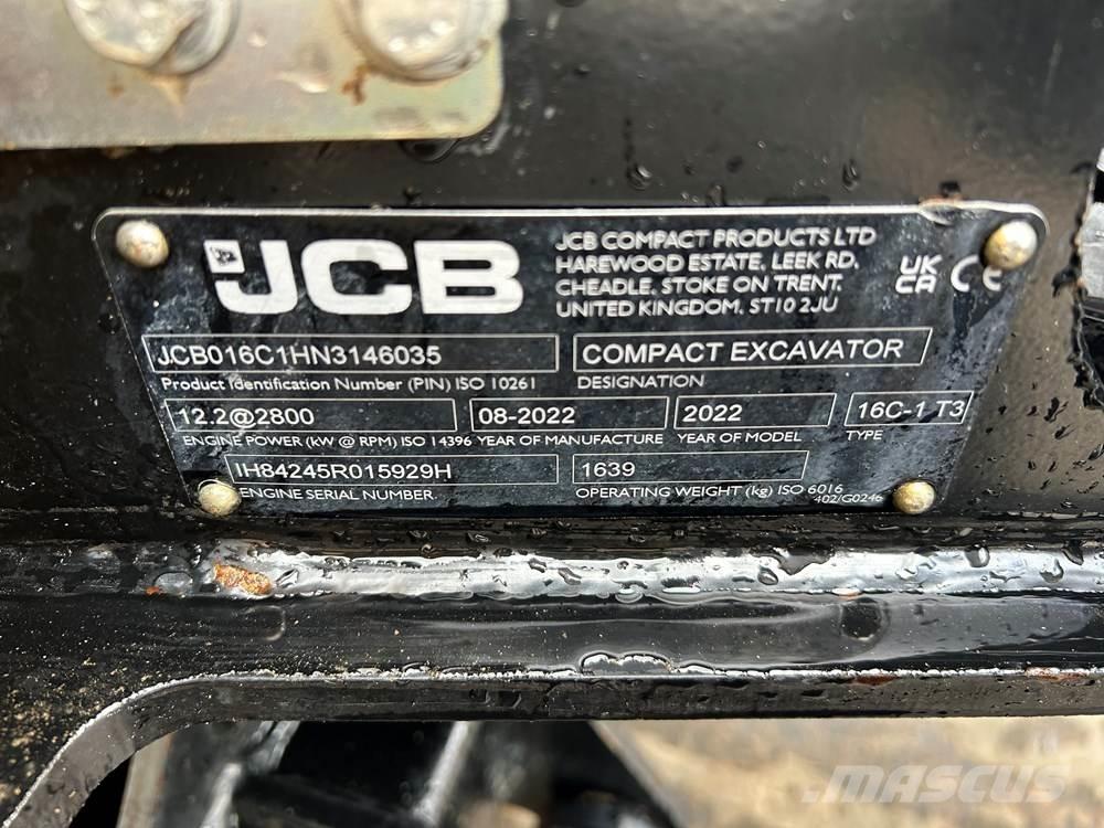 JCB 16C-1 Minigraafmachines < 7t