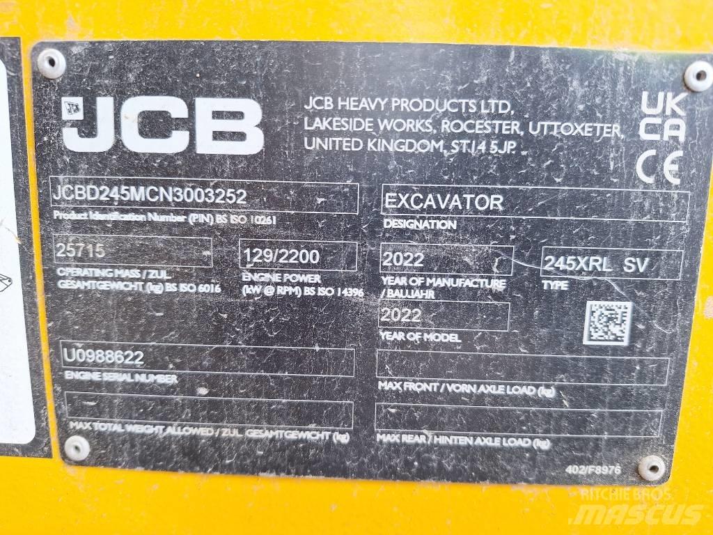 JCB 245 XR LC Rupsgraafmachines