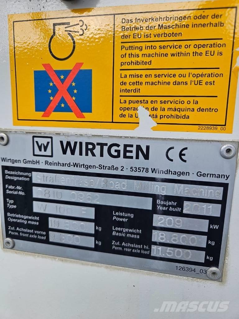 Wirtgen W 100 F Asfaltfrezen