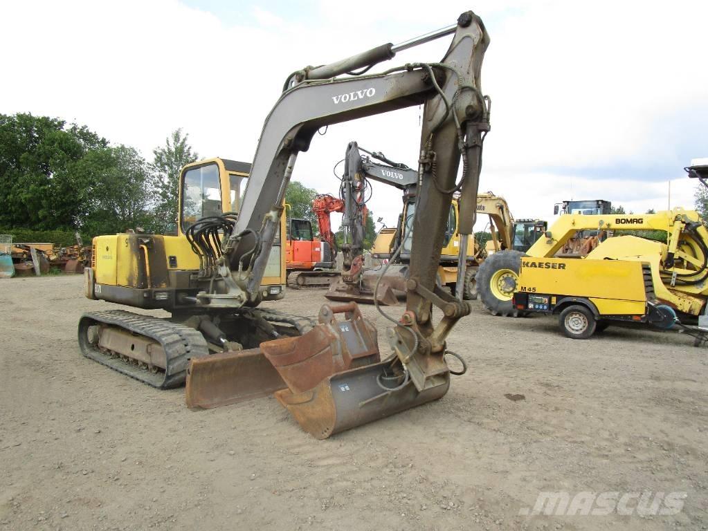 Volvo EC 70  ECR 88 Midigraafmachines 7t - 12t