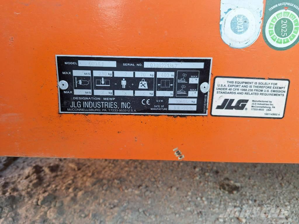 JLG 600AJ Knikarmhoogwerkers